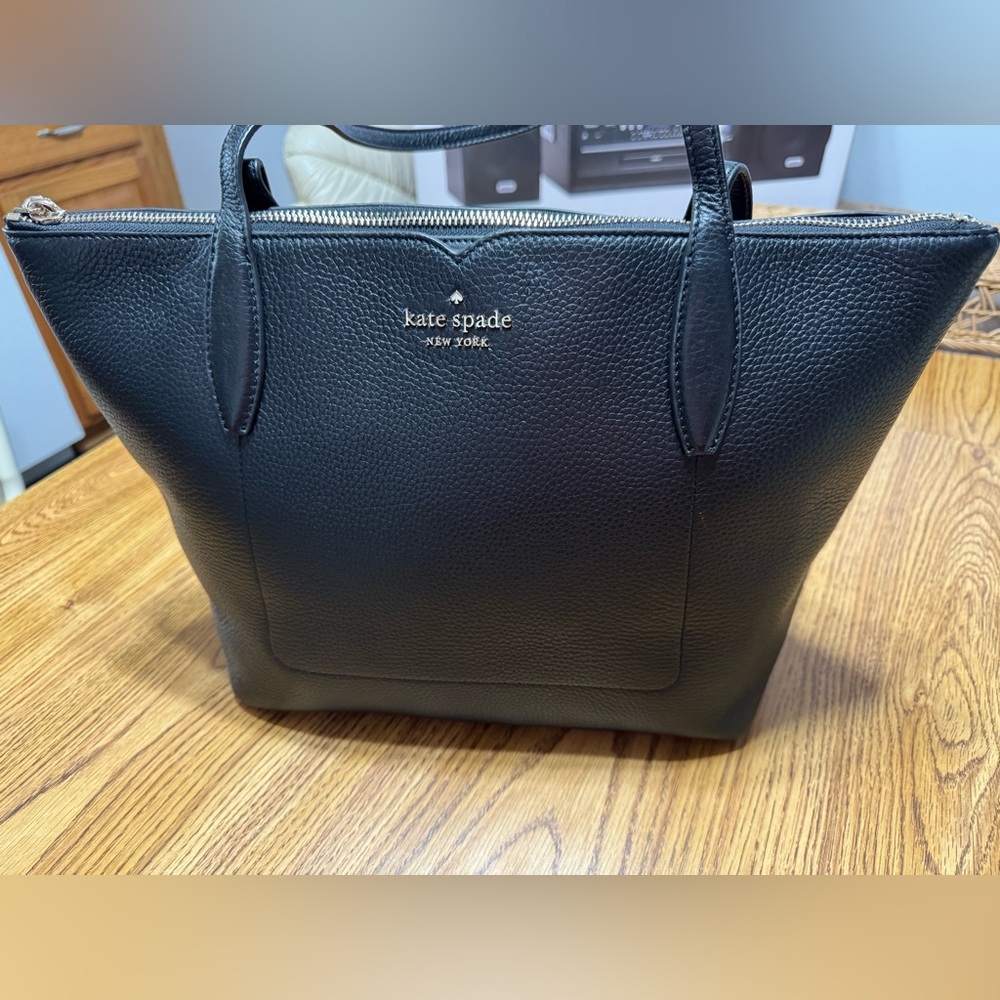 Kate Spade Black Textured Tote